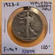 BETTER DATE  1923  S WALKING LIBERTY HALF DOLLAR IN FINE++ CONDITION  XX679