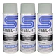 STEEL-IT 1002D Polyurethane Protective Spray Coating 12oz Gray   3 Pack Kit
