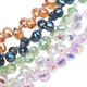 Pear Shape Faceted Crystal Glass Beads for Jewelry Making Chandelier 10mm 50pcs
