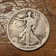 1917-D Obverse 50C Walking Liberty Half Dollar