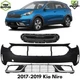 Front Bumper Cover Primed Plastic & Grille Assembly Kit For 2017-2019 Kia Niro
