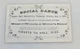 1873 Social Dance Garrettsville Ohio Woods & Millers Band Trade Card ~ T431x