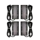4-Pack Arrays Detox Foot Bath Arrays Rectangle Stainless Steel Aqua Ionic Cle...