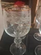 2 Boxes Of 4 - Crystalex Queens Lace Wine 5.75"  Bohemia Crystal Since 1414