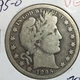1895-O  VG Barber Half Dollar     LY and part IT   #1          Combined Shipping