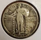 1927-S 25c Standing Liberty Silver Quarter - Fine Key Date - Value Coin - T2380