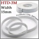 HTD 3M Synchronous Timing Belt Closed Loop For Pulley PU Steel Wire 15mm Width