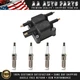 Ignition Coil & 4X Iridium Spark Plug for 03-09 Chrysler PT Cruiser UF403