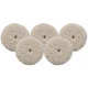 Milwaukee 49365785 7 In. Blended Wool Cutting Pad 5-Piece