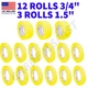 3M 06652 (X12) 06654 (X3) Yellow Masking Tape 6652 6654 🔥SAVER PACK 15 ROLL KIT