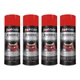 Dupli-Color DE1620 12oz Chevrolet Orange Engine Enamel Spray Paint 4-Pack