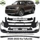 Front Bumper Cover Primed Plastic & Bumper Grille For 2020-2022 Kia Telluride